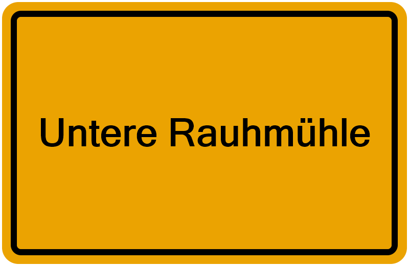 Handelsregisterauszug Untere Rauhmühle